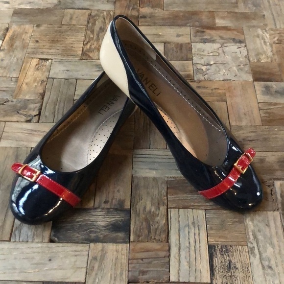 Vaneli Patent Leather Ballet Flats - Picture 1 of 8